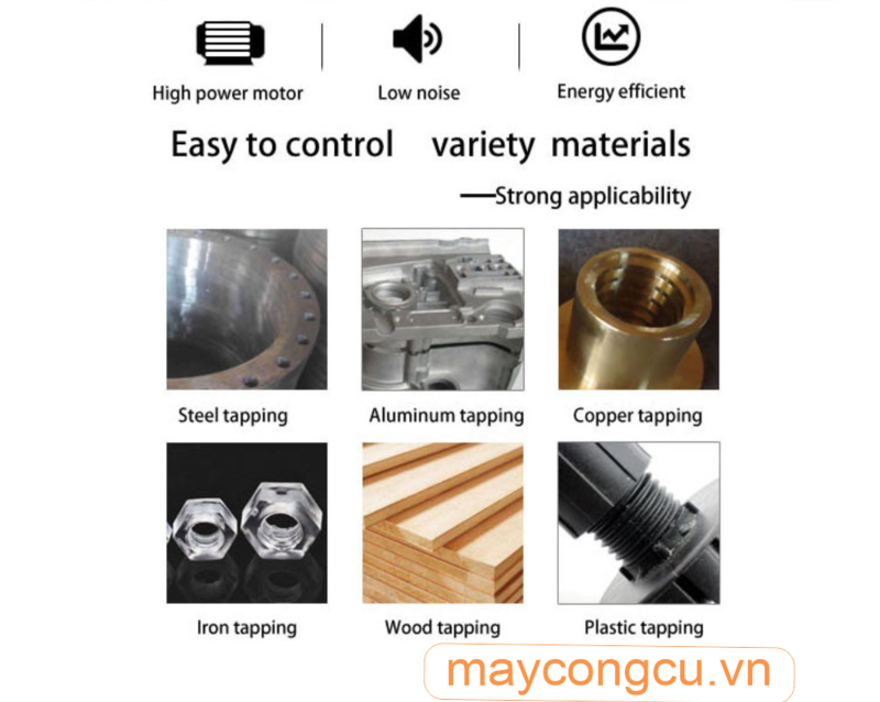 Ứng dụng taro trên thép, nhôm, đồng, nhựa